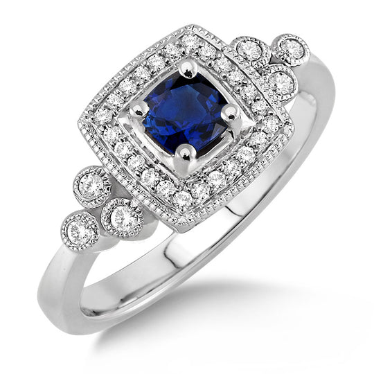 Diamond & Sapphire Ring