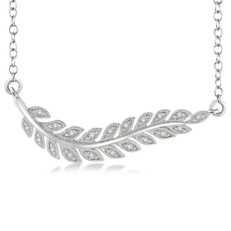 Diamond Leaf Necklace