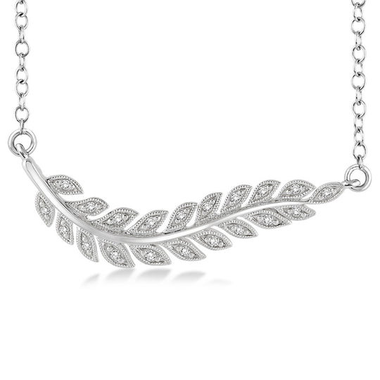 Diamond Leaf Necklace