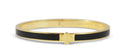 Kate Spade Heritage Spade Thin Enamel Bangle - Black