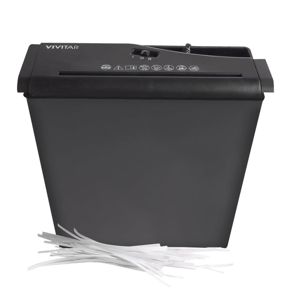 6-Page Strip-Cut Paper Shredder w/Jam Prevention