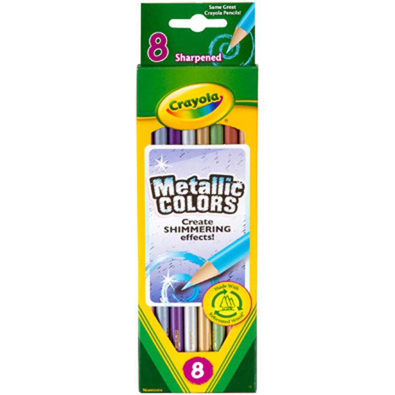Crayola 8 ct. Metallic Colored Pencils