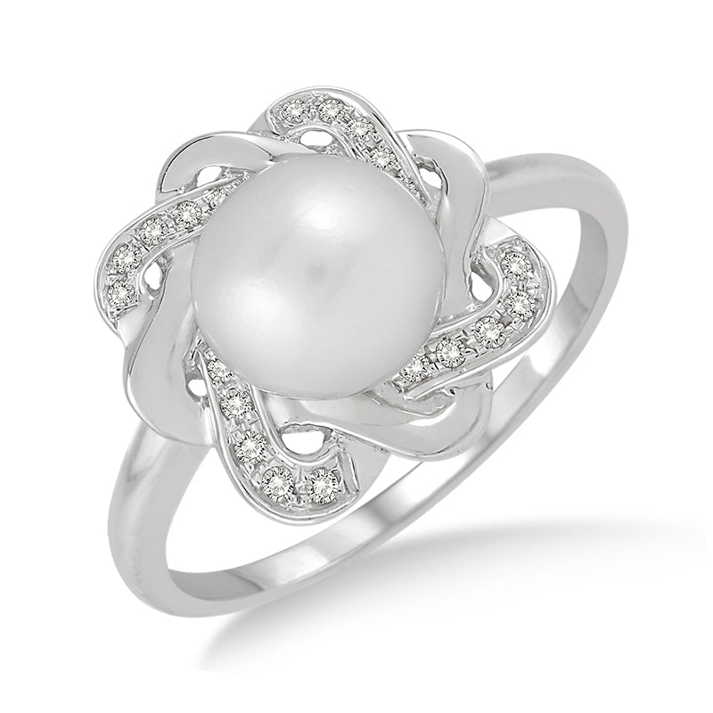 Pearl & Diamond Ring