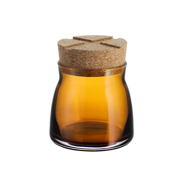 Orrefors Kosta Boda Bruk Jar with Cork (amber, small)
