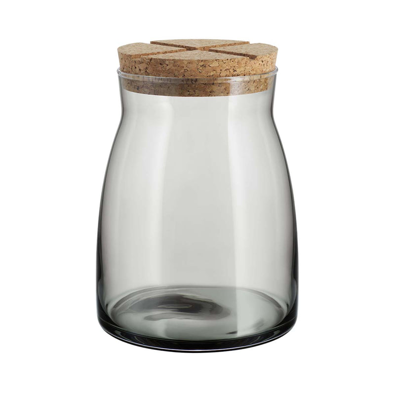 Orrefors Kosta Boda Bruk Jar with Cork (grey, large)