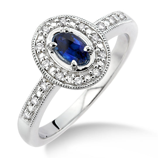 Diamond & Sapphire Ring