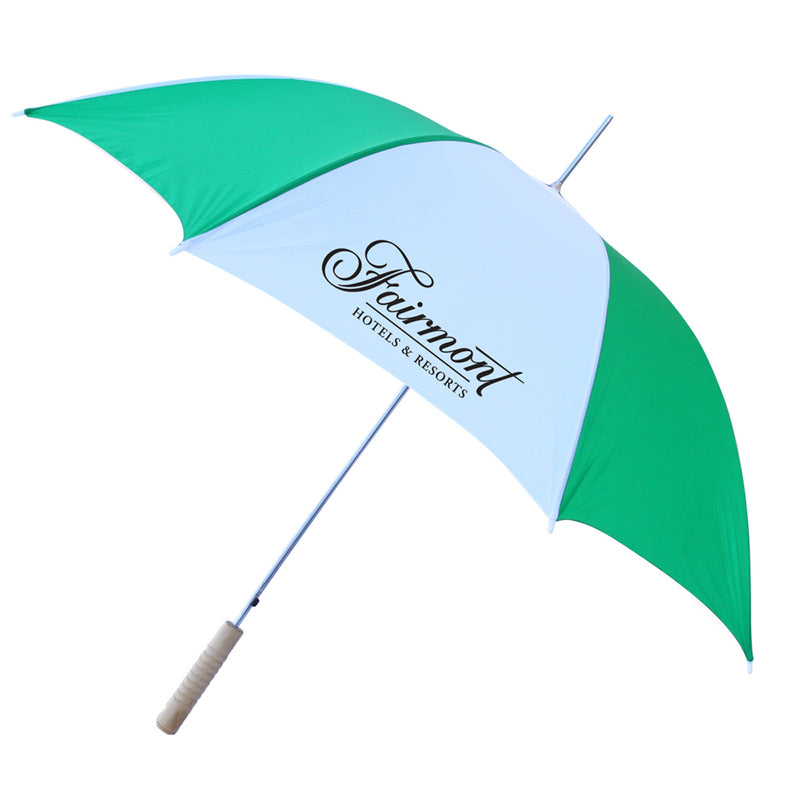 48" Auto Umbrella Green/Wht