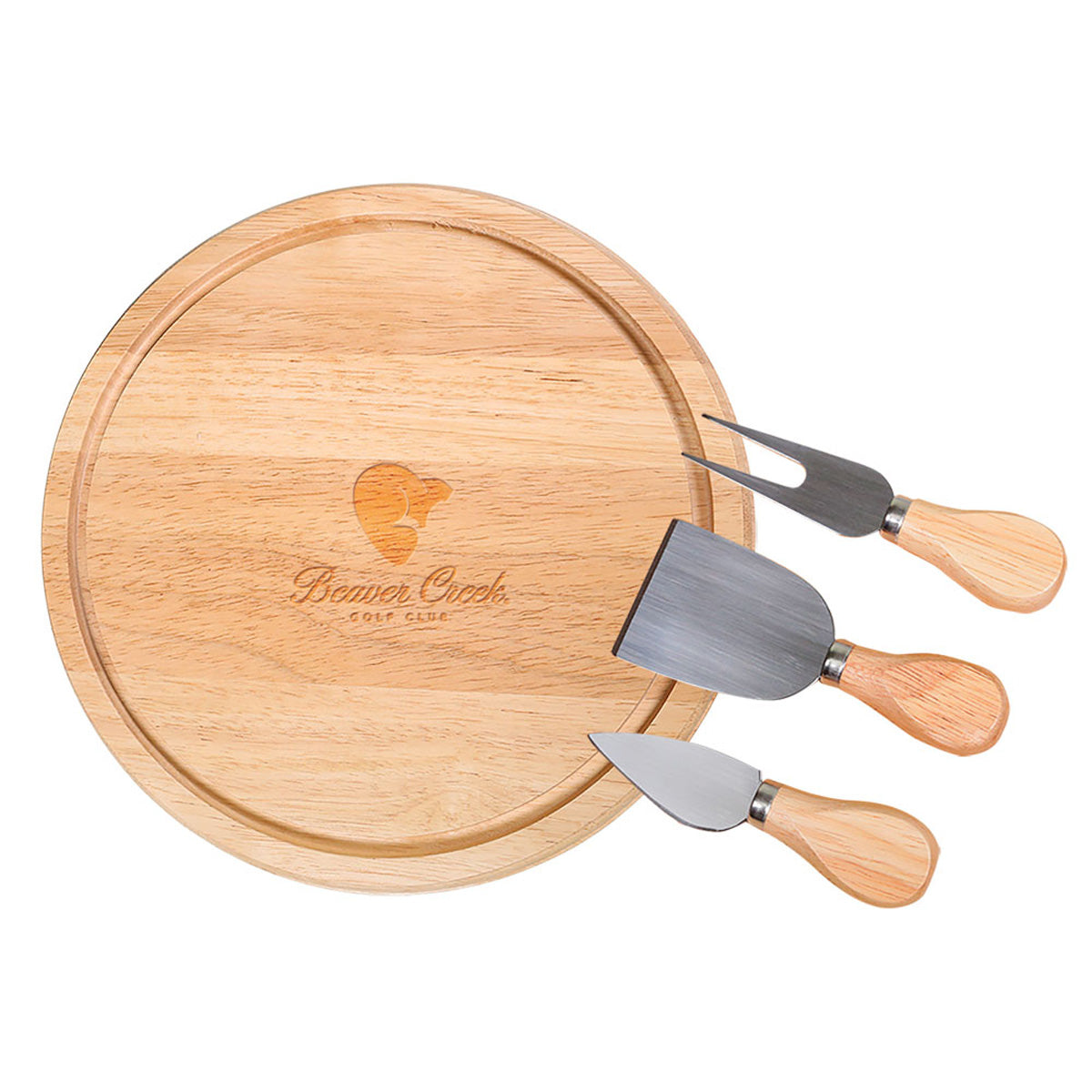 Rubberwood Board and Serving Set