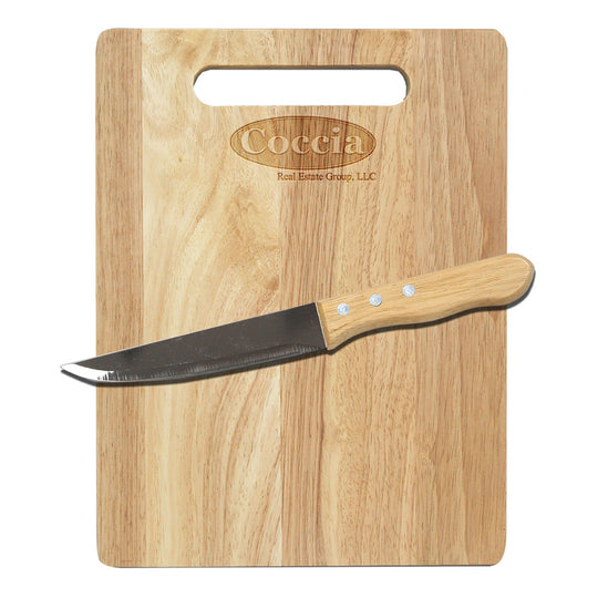 Rubberwood Cutting Board Set