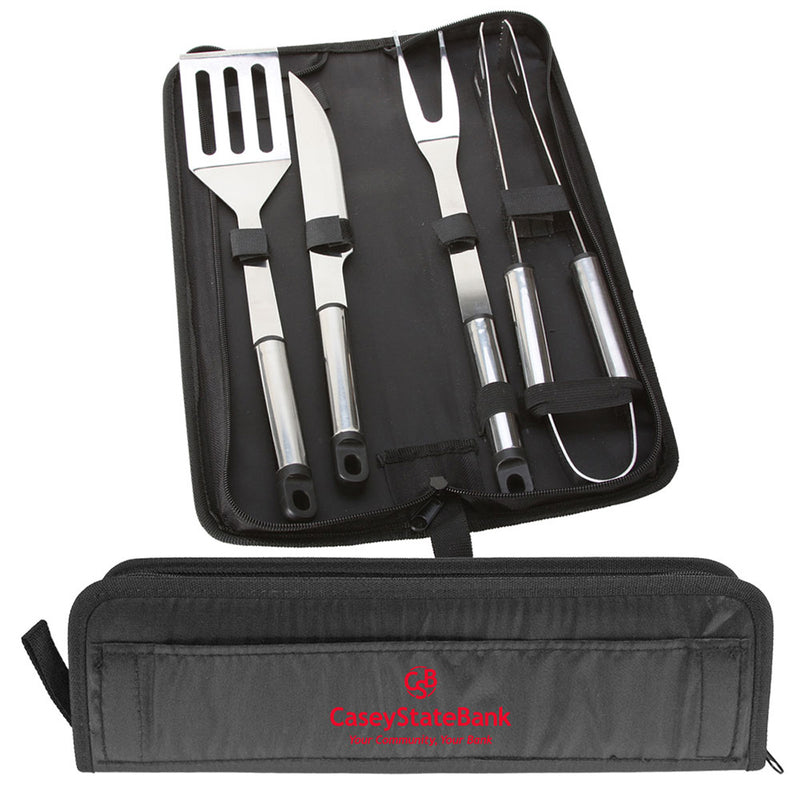 5 PC Stainless Steel BBQ Set