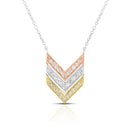 Diamond Triple "V" Necklace