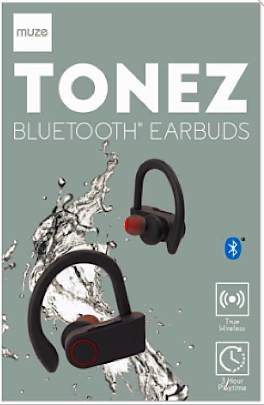 Muze Tonez Tru Wireless Bluetooth Earbuds
