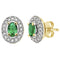 Diamond & Emerald Earrings