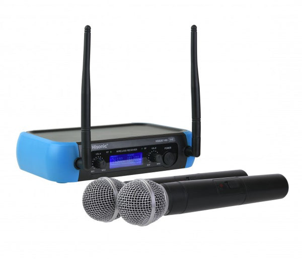 Hisonic Handheld Wireless Microphone with Two XLR Output and One RCA Jack