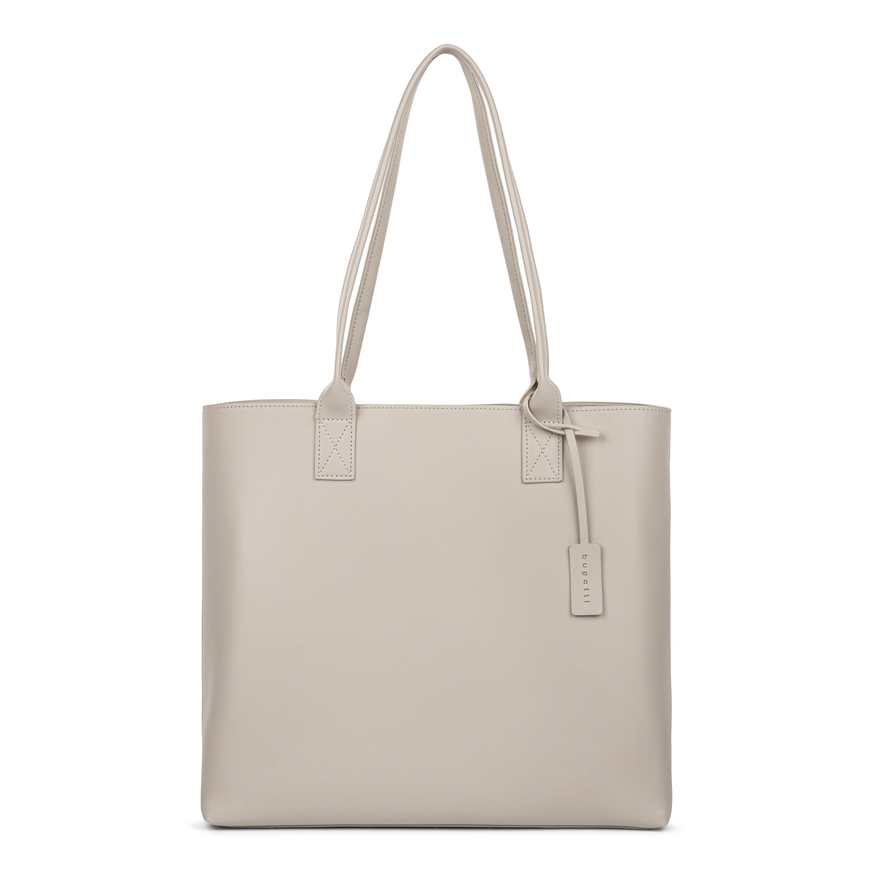 Bugatti Brera - Tote Bag with Top Zip Closure - Tan