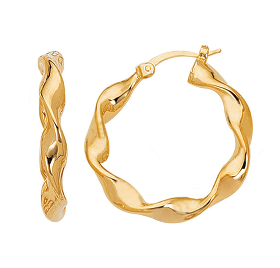 Twisted Hoop Earrings