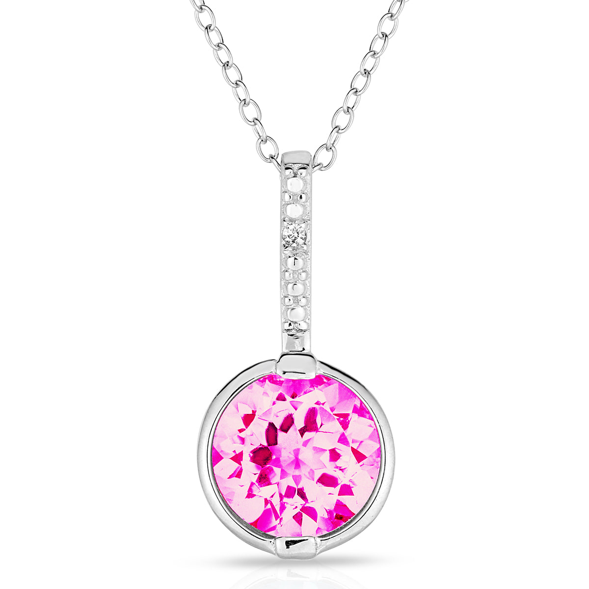 Pink Topaz Necklace