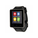 iTouch Wearables 45mm Air 2 Smart Watch Sport Perforated Strap - (Black Gray)