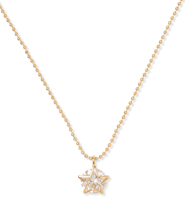 Kate Spade Something Sparkly Star Mini Pendant Clear Gold