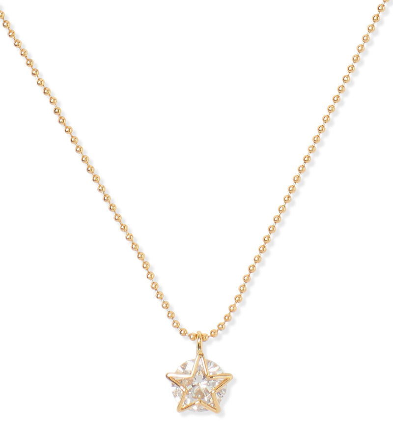 Kate Spade Something Sparkly Star Mini Pendant Clear Gold