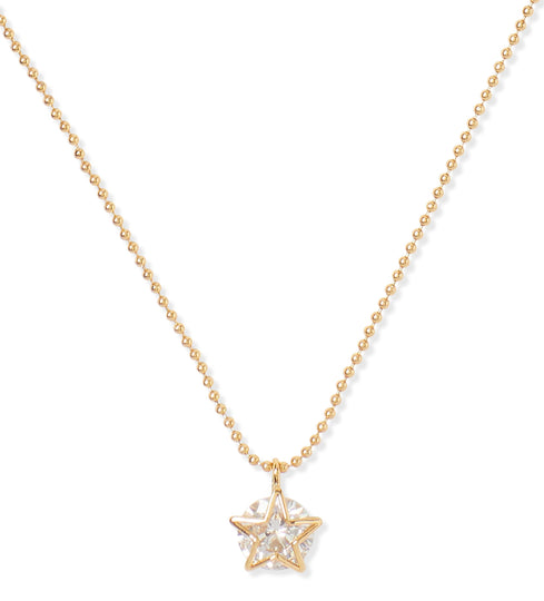 Kate Spade Something Sparkly Star Mini Pendant Clear Gold