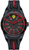 Scuderia Ferrari Redrev T Gents, Black Plastic Case, Black Dial, Black Silicone Strap