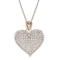 Pave' Diamond Heart Necklace