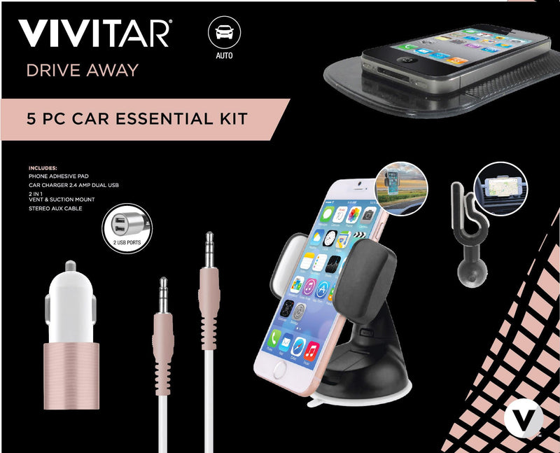 Vivitar 5 Piece Car Essential Kit