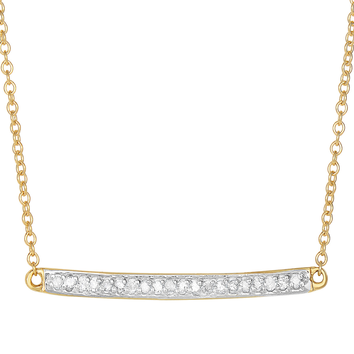Diamond Bar Necklace