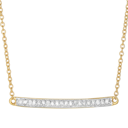 Diamond Bar Necklace