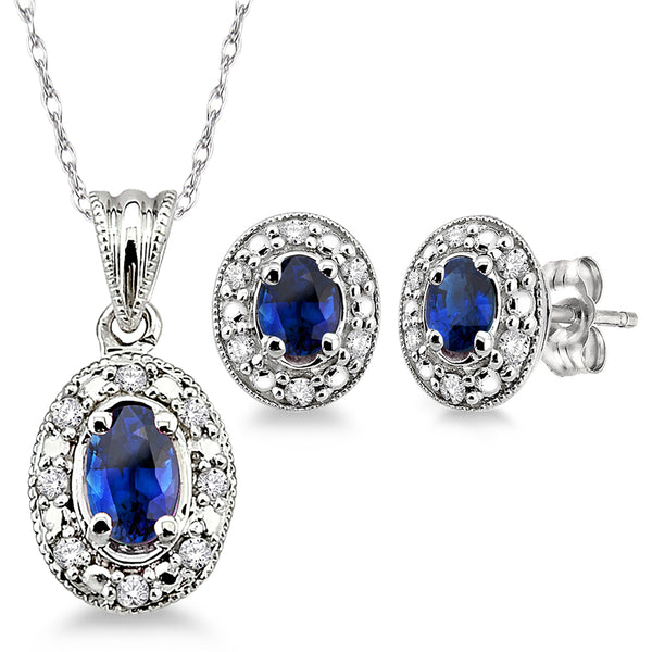 Diamond & Sapphire Set