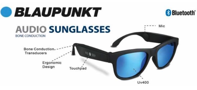 Blaupunkt Bone Conduction UV Sunglasses