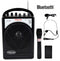Hisonic Portable PA System-2-Channel Wireless Mics, Rechargeable, BT Streaming, Wireless Mic+1 Belt Pack