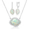 Opal Earring & Necklace Set