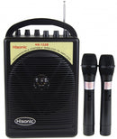 Hisonic 40 Watts Rechargeable Portable PA System with Built-in Dual Channel, 2 Wireless Handheld Mics