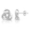 Diamond Love Knot Earrings