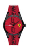 Scuderia Ferrari Red Rev Gents, Black TR90 Case, Red Dial, Red Silicone Strap with Black Details