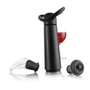 Vacu Vin Wine Saver Gift Set Black (1 Pump, 2 Stoppers, 2 Crystal Servers)