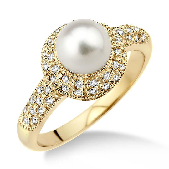 Diamond & Pearl Ring