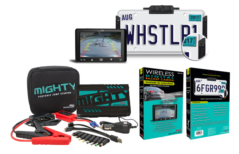 Whistler Backup Cam and MIGHTY Jump Starter Package