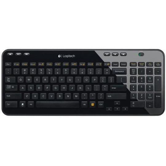 Logitech K360 Compact Wireless Keyboard Gloss Black