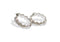 Kate Spade Heritage Spade Metal Heart Huggie Hoop Earrings - Silver