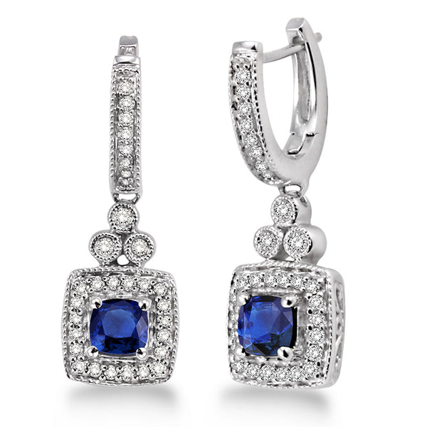 Diamond & Sapphire Earrings