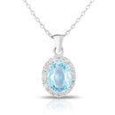 Blue Topaz Necklace