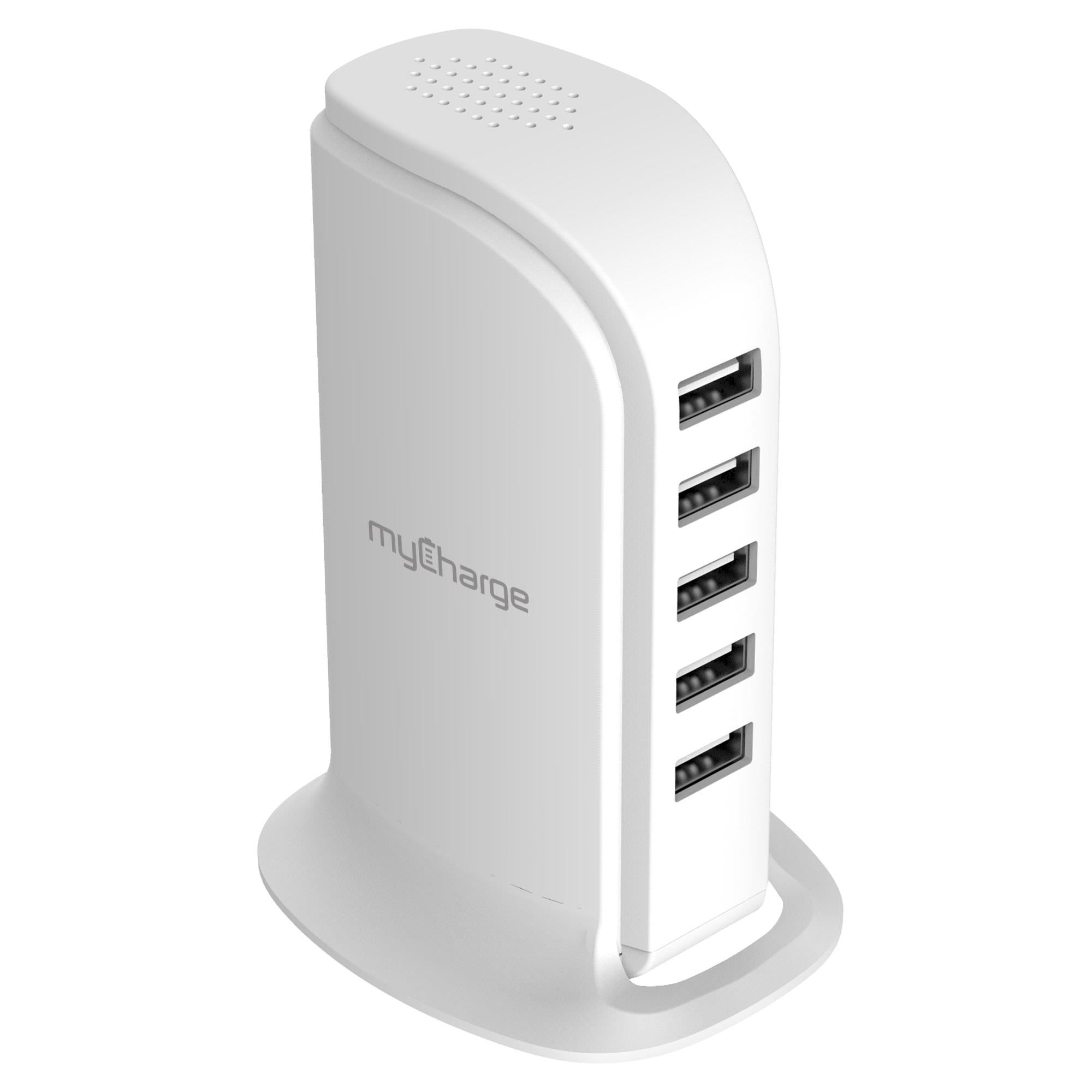 Power Hub 5-Port USB Tower