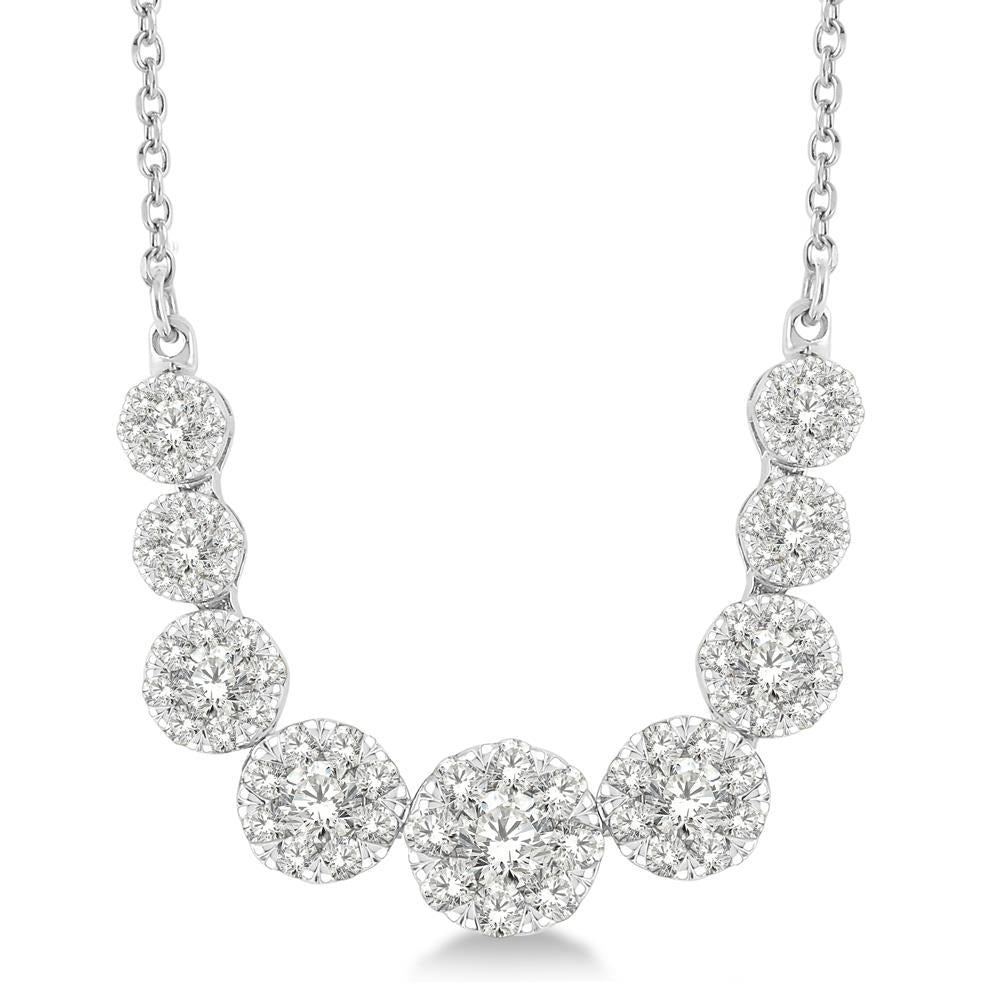 Diamond Cluster Necklace