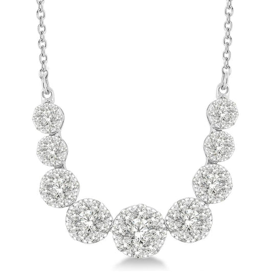 Diamond Cluster Necklace