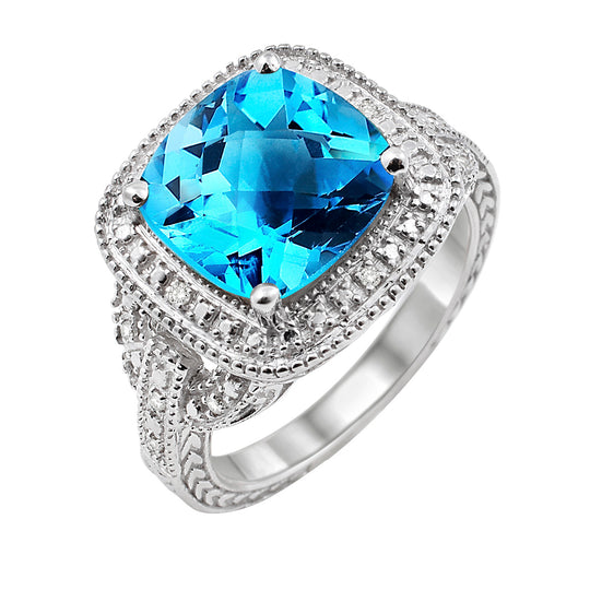 Blue Topaz Ring