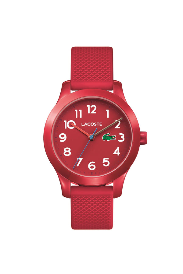 Lacoste Kids, Red Plastic Case With Red Silicone Strap
