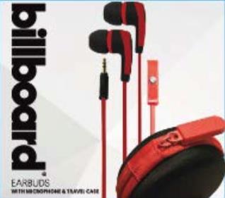 Billboard Wired Stereo Earbuds